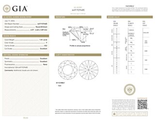 GIA ROUND 1.01cts F/VS2